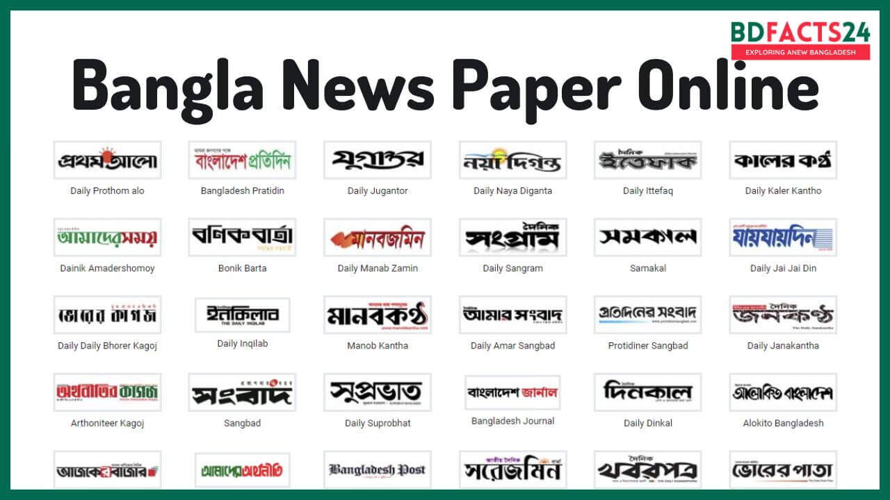List of Bangla News Paper Online 2023