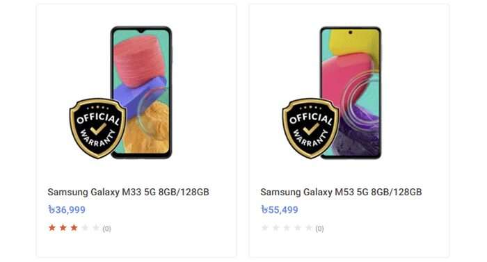 samsung mobile price in bd galaxy m series