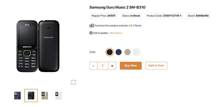 Samsung Guru Music 2 Price in BD SS4